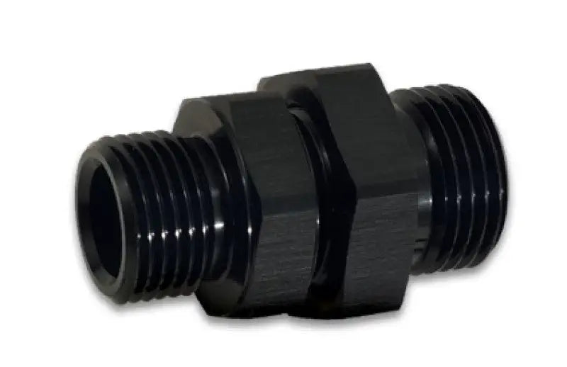 Vibrant -8AN to -6AN ORB Male to Male Union Adapter - Anodized Black vib16981