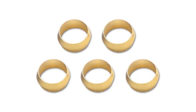 Vibrant Brass Olive Inserts 1/2in - Pack of 5 vib16468