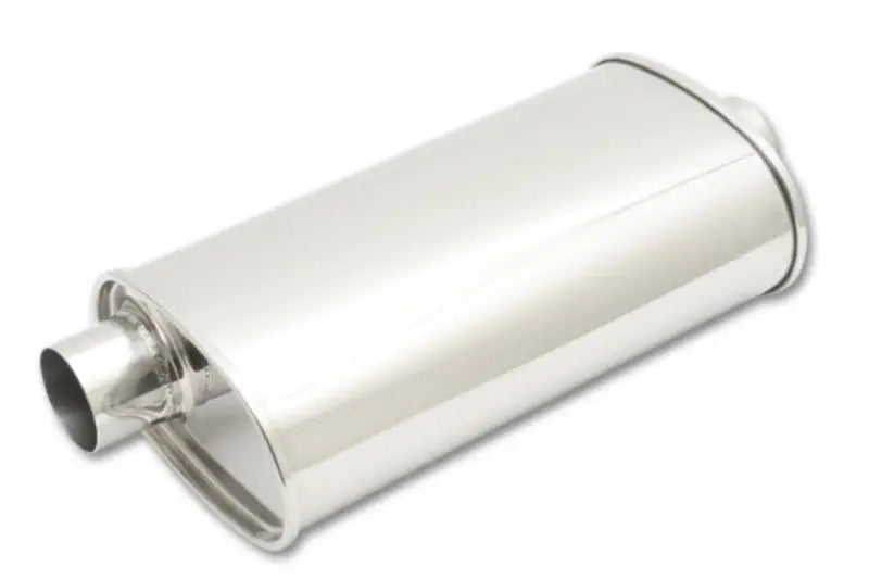 Vibrant StreetPower Oval Muffler 3.50in Inlet/Outlet (Offset-Center) vib1133