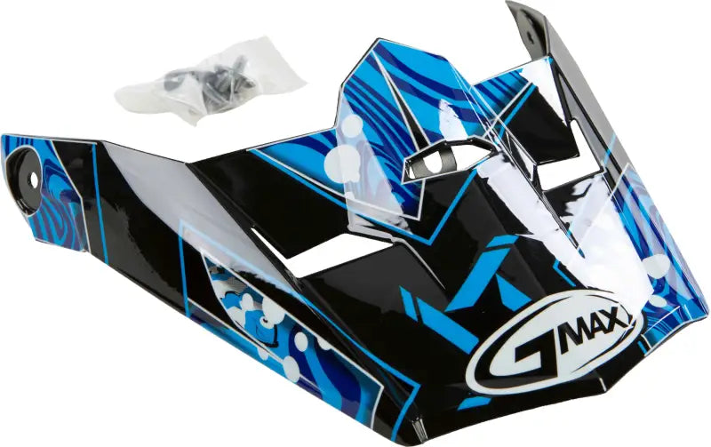 Visor W/Screws Hooper Mx 46y Black/Blue Ys Yl wps-72-3941