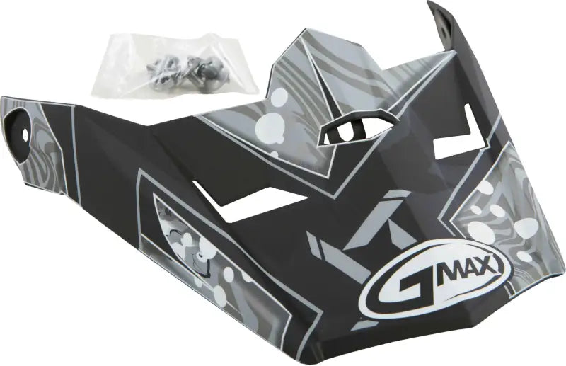 Visor W/Screws Hooper Mx 46y Matte Black/Dark Silver Ys Yl wps-72-3946