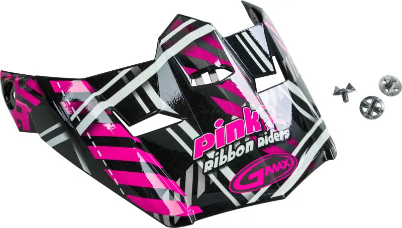 Visor W/Screws M Xl Mx 46 Pink Ribbon Riders Plaid Black/Pink wps-72-3972