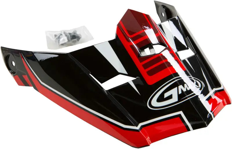 Visor W/Screws Uncle Mx 46 Black/Red Xs Sm wps-72-3921