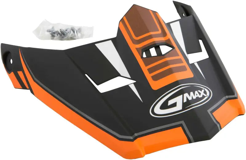 Visor W/Screws Uncle Mx 46 Matte Black/Orange Md 2x wps-72-3928