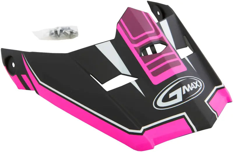 Visor W/Screws Uncle Mx 46 Matte Black/Pink Md 2x wps-72-3931