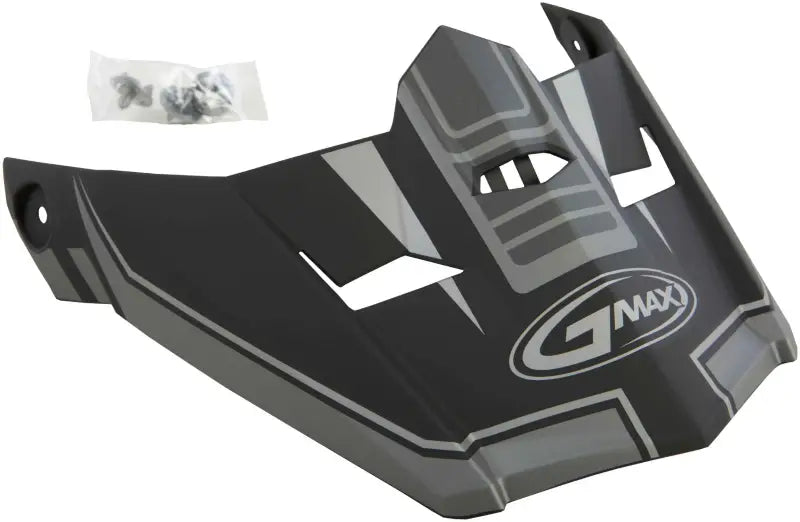 Visor W/Screws Uncle Mx 46 Matte Black/Silver Md 2x wps-72-3934