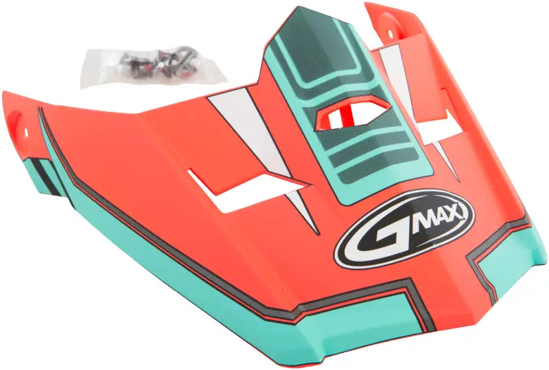 Visor W/Screws Uncle Mx 46 Matte Orange/Teal Md 2x wps-72-3937