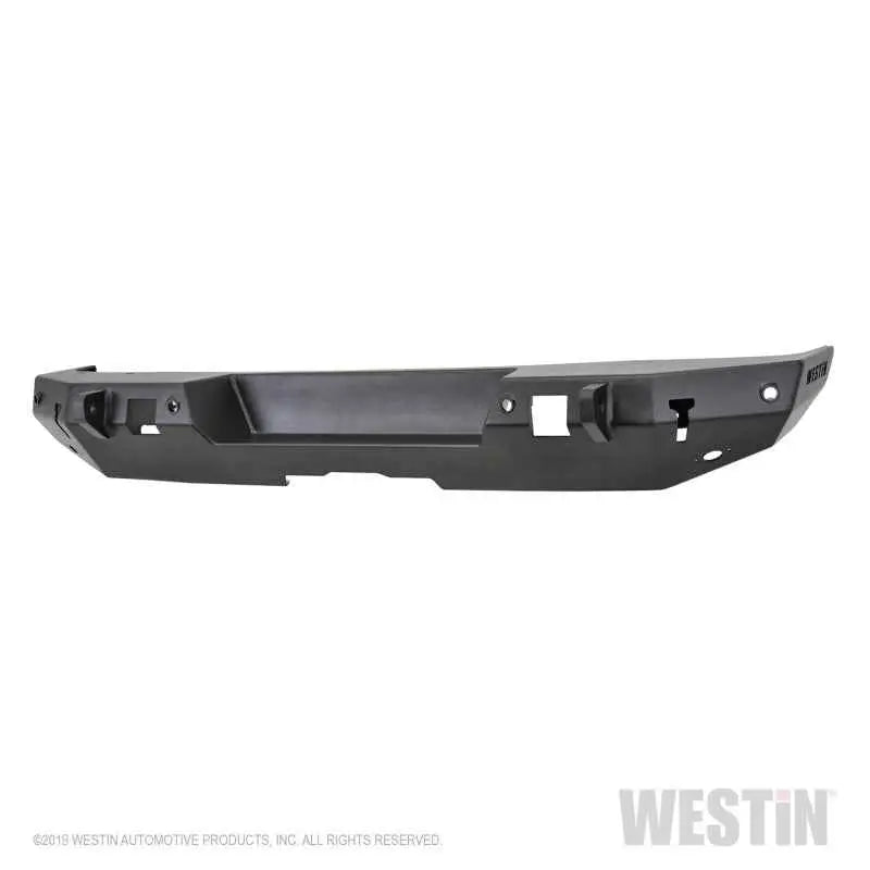Westin 18-19 Jeep Wrangler JL WJ2 Rear Bumper w/ Sensors (Excl. Wrangler JK) - Textured Black 59-82045