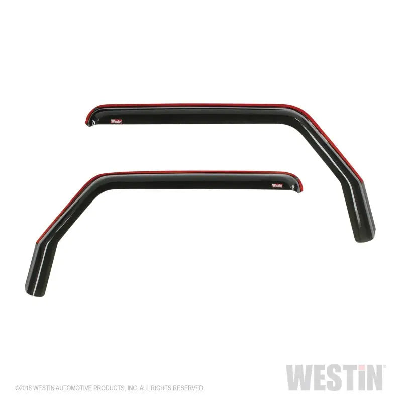 Westin 2018-2019 Jeep Wrangler JL Wade In-Channel Wind Deflector 2pc - Smoke 72-51467