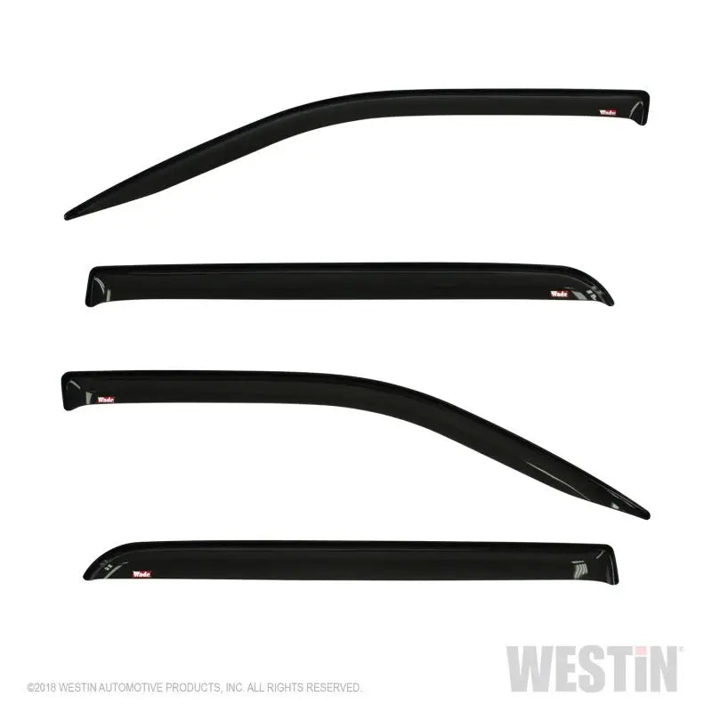 Westin 2019 RAM 1500 Crew Cab (Non Classic) Wade Slim Wind Deflector 4pc - Smoke 72-35432
