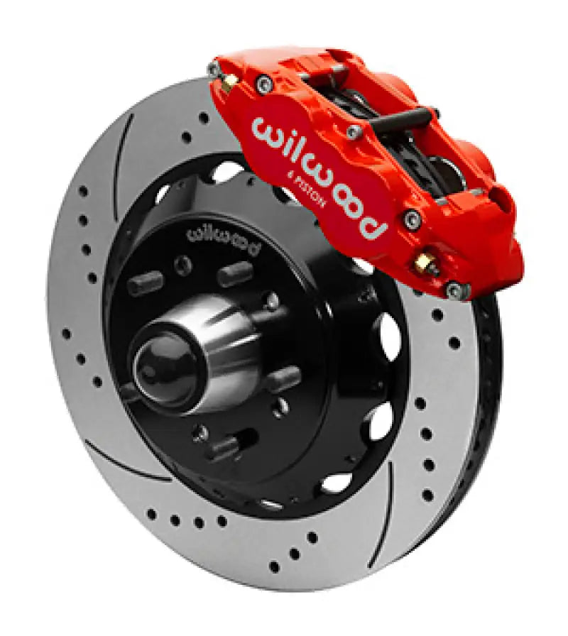 Wilwood Narrow Superlight 6R Front Truck Kit 14.00in Red 88-98 GMC Truck C1500/C2500 wil140-15950-dr