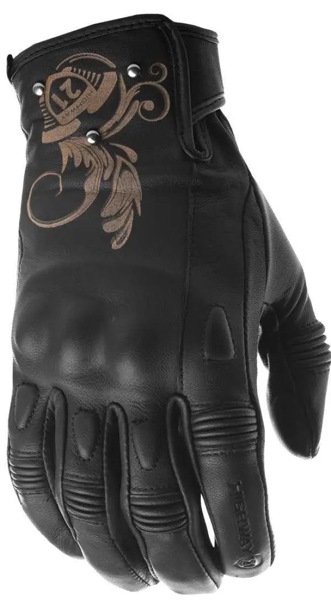 Women's Black Ivy Gloves Black Md wps-489-0080m