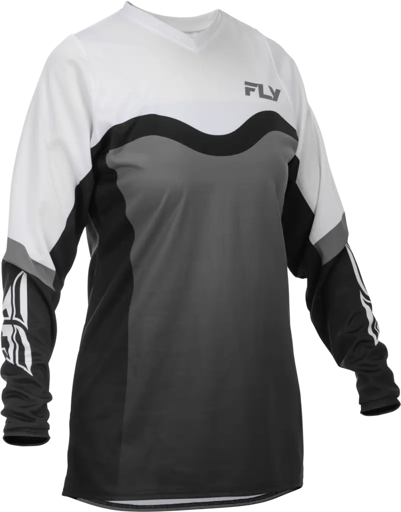 Women's F16 Performance Jersey Grey Black White Lightweight 379-820s
