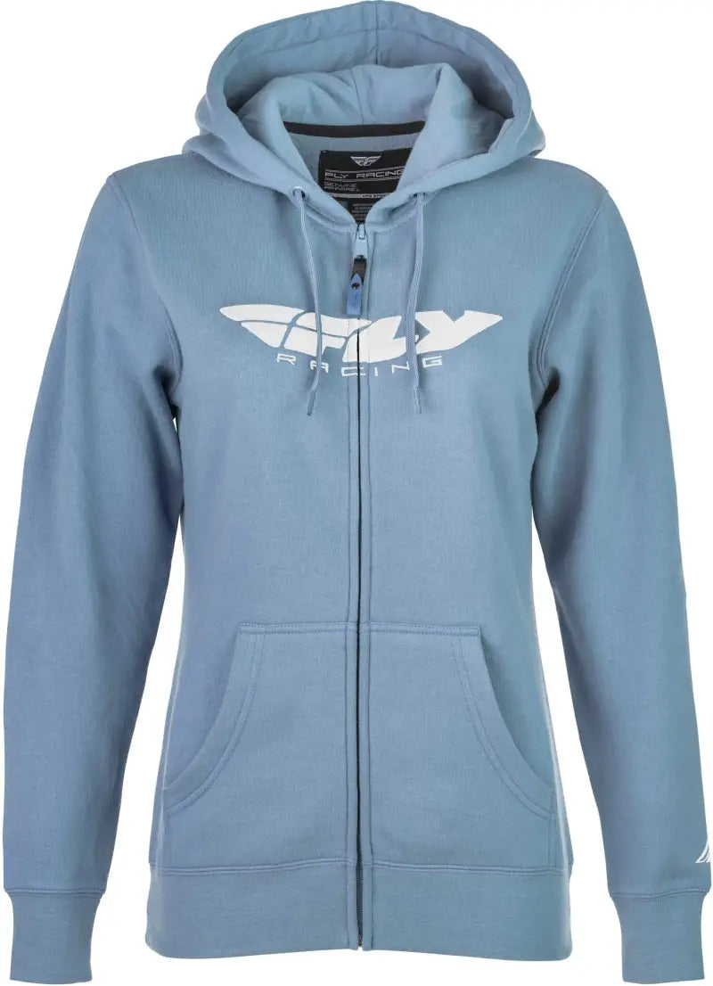 Women's Fly Corporate Zip Up Light Blue Md wps-358-0063m