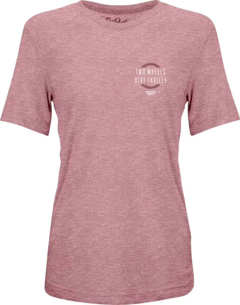 Women's Fly Two Wheels Tee Mauve Heather Xl wps-356-0062x