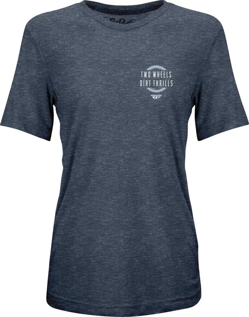 Women's Fly Two Wheels Tee Navy Heather 2x wps-356-00612x