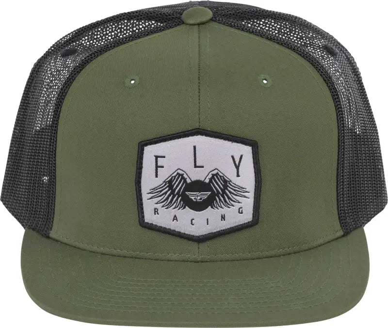 Youth Fly Freedom Trucker Hat Army Green wps-351-0065y