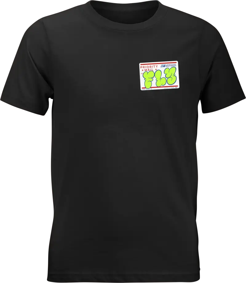 Youth Fly Graffiti Tee in Black for Ultimate Comfort 354-0413ym