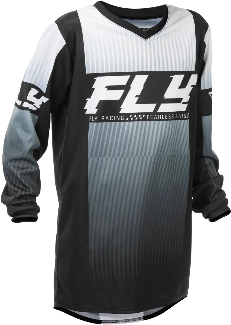 Youth Football Jersey Black White Lightweight Comfort 379-220yxl
