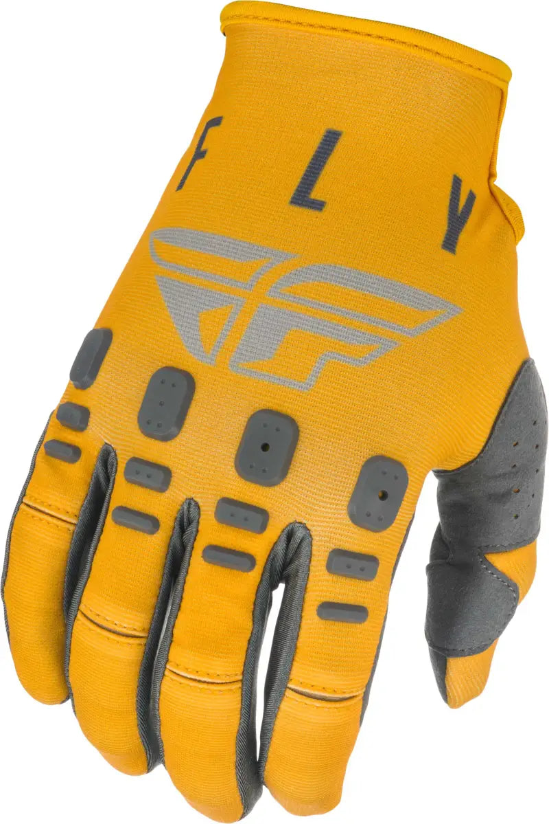 Youth Kinetic K121 Gloves Mustard/Stone/Grey Sz 05 wps-374-41305