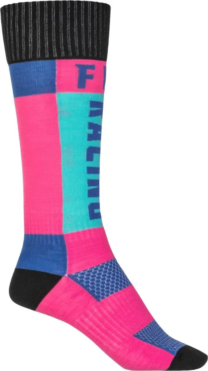 Youth Mx Socks Thick Pink/Blue wps-350-0551y