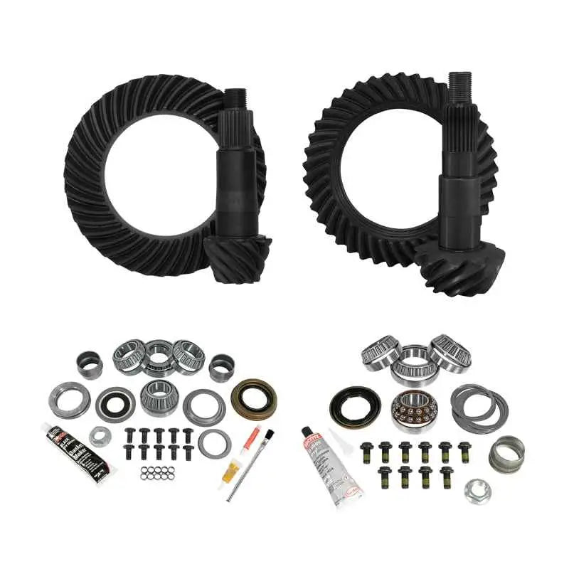 Yukon Gear Gear & Install Kit Package Jeep JL Non-Rubicon D44 (M220) R / D30 (M186) F - 4.88 Ratio ygk079