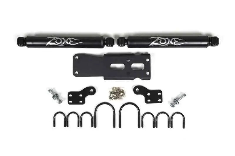 Zone Offroad 07-18 Jeep Wrangler JK Dual Steering Stabilizer Kit zon7450