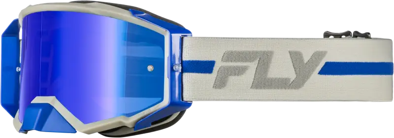 Zone Pro Goggles Grey Blue Anti Fog Lens Wide Vision 37-51918